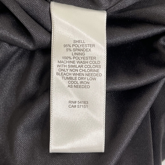 2/$30 Eliza J Tulip Wrap Dress 12 Black Sleeveless Pleated Lined #6567 - Picture 11 of 13